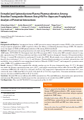 Cover page: Estradiol and Spironolactone Plasma Pharmacokinetics Among Brazilian Transgender Women Using HIV Pre-Exposure Prophylaxis: Analysis of Potential Interactions.