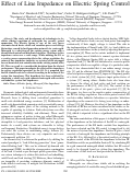 Cover page: Effect of line impedance on electric spring control