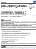 Cover page: Diffusion Tensor Imaging in Diagnosing and Evaluating Degenerative Cervical Myelopathy: A Systematic Review and Meta-Analysis.