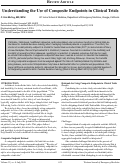 Cover page: Understanding the Use of Composite Endpoints in Clinical Trials