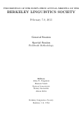 Cover page: Intensification and Sociolinguistic Variation: A Corpus Study