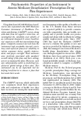 Cover page: Psychometric properties of an instrument to assess Medicare beneficiaries' prescription drug plan experiences.