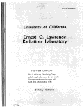 Cover page: ANTIPROTON-NUCLEON CROSS SECTIONS FROM 0.5 TO 1.0 Bev