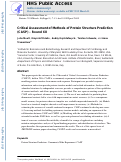 Cover page: Critical assessment of methods of protein structure prediction (CASP)—Round XII