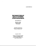 Cover page: Socio-Economic Attributes and Impacts of Travel Reliability: A Stated Preference Approach