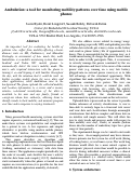 Cover page: Ambulation: a tool for monitoring mobility patterns over time using mobile phones