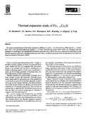 Cover page: Thermal expansion study of Fe1−xCoxSi