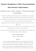 Cover page: Reactive Simulations of Silica Functionalization with Aromatic Hydrocarbons