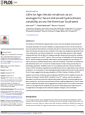 Cover page: Little Ice Age climatic erraticism as an analogue for future enhanced hydroclimatic variability across the American Southwest