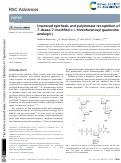 Cover page: Improved synthesis and polymerase recognition of 7-deaza-7-modified α-l-threofuranosyl guanosine analogs.