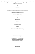 Cover page: Effects of the Dog-Human Relationship on Problem-Solving Strategies in the Domestic Dog (Canis familiaris)