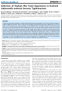 Cover page: Selection of Orphan Rhs Toxin Expression in Evolved Salmonella enterica Serovar Typhimurium