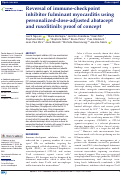 Cover page: Reversal of immune-checkpoint inhibitor fulminant myocarditis using personalized-dose-adjusted abatacept and ruxolitinib: proof of concept.