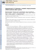 Cover page: Hyperpolarized [1-13C] Glutamate: A Metabolic Imaging Biomarker of IDH1 Mutational Status in Glioma