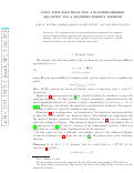 Cover page: Long time solutions for a Burgers-Hilbert equation via a modified energy method