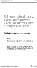 Cover page: Offerandestraat: Experimenting with Flash Encounters with Strangers on Dress