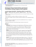 Cover page: Brief Report: Dolutegravir Plasma Protein Binding and Unbound Concentrations During Pregnancy and Postpartum