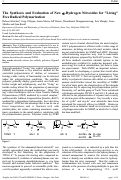 Cover page: The synthesis and evaluation of new alpha-hydrogen nitroxides for 'Living' free radical polymerization