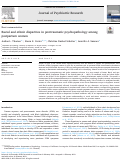 Cover page: Racial and ethnic disparities in posttraumatic psychopathology among postpartum women