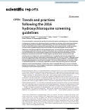 Cover page: Trends and practices following the 2016 hydroxychloroquine screening guidelines