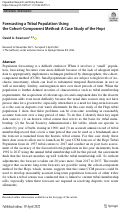 Cover page: Forecasting a Tribal Population Using the Cohort-Component Method: A Case Study of the Hopi