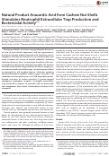 Cover page: Natural Product Anacardic Acid from Cashew Nut Shells Stimulates Neutrophil Extracellular Trap Production and Bactericidal Activity.