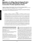 Cover page: Ingestion of a Whey Plus Collagen Protein Blend Increases Myofibrillar and Muscle Connective Protein Synthesis Rates.