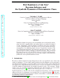 Cover page: How Random is a Coin Toss? Bayesian Inference and the Symbolic Dynamics of Deterministic Chaos