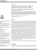 Cover page: Protective effects of urocortin 2 against caerulein-induced acute pancreatitis