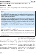 Cover page: Ants Sow the Seeds of Global Diversification in Flowering Plants