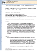 Cover page: Shaking Up the Dental Safety-net: Elimination of Optional Adult Dental Medicaid Benefits in California