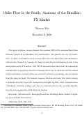 Cover page: Order Flow in the South: Anatomy of the Brazilian  FX Market