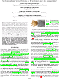 Cover page: Are Convolutional Neural Networks or Transformers more like human vision?