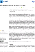 Cover page: Development of Porcine Accessory Sex Glands.