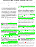 Cover page: A Neural Network Model of Continual Learning with Cognitive Control