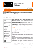 Cover page: Serum bile acid and unsaturated fatty acid profiles of non-alcoholic fatty liver disease in type 2 diabetic patients.