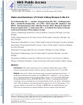 Cover page: State-Level Awareness of Chronic Kidney Disease in the U.S.