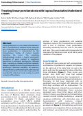 Cover page: Treating linear porokeratosis with topical lovastatin/cholesterol cream