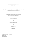 Cover page: Closed-Form and Robust Expressions for the Data-Driven Control of Centralized and Distributed Systems