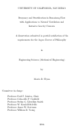 Cover page: Buoyancy and stratification in Boussinesq flow with applications to natural ventilation and intrusive gravity currents