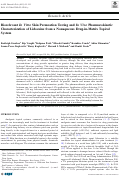 Cover page: Biorelevant In Vitro Skin Permeation Testing and In Vivo Pharmacokinetic Characterization of Lidocaine from a Nonaqueous Drug-in-Matrix Topical System