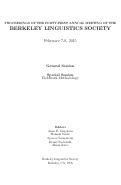 Cover page: Negotiating Lexical Uncertainty and Speaker Expertise with Disjunction