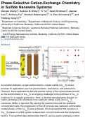 Cover page: Phase-Selective Cation-Exchange Chemistry in Sulfide Nanowire Systems