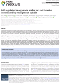 Cover page: Self-regulated analgesia in males but not females is mediated by endogenous opioids