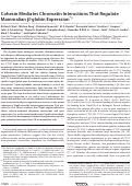 Cover page: Cohesin Mediates Chromatin Interactions That Regulate Mammalian β-globin Expression*