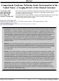 Cover page: Compartment Syndrome Following Snake Envenomation in the United States: A Scoping Review of the Clinical Literature