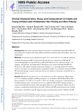 Cover page: Clinical Characteristics, Sleep, and Temperament in Infants and Young Children with Problematic Hair Pulling and Skin Picking.