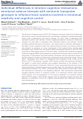 Cover page: Individual differences in emotion-cognition interactions: emotional valence interacts with serotonin transporter genotype to influence brain systems involved in emotional reactivity and cognitive control
