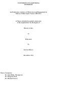 Cover page: An Exploratory Analysis of Motivation and Engagement in Massive Online Open Courses (MOOCs)