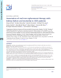 Cover page: Association of oral iron replacement therapy with kidney failure and mortality in CKD patients